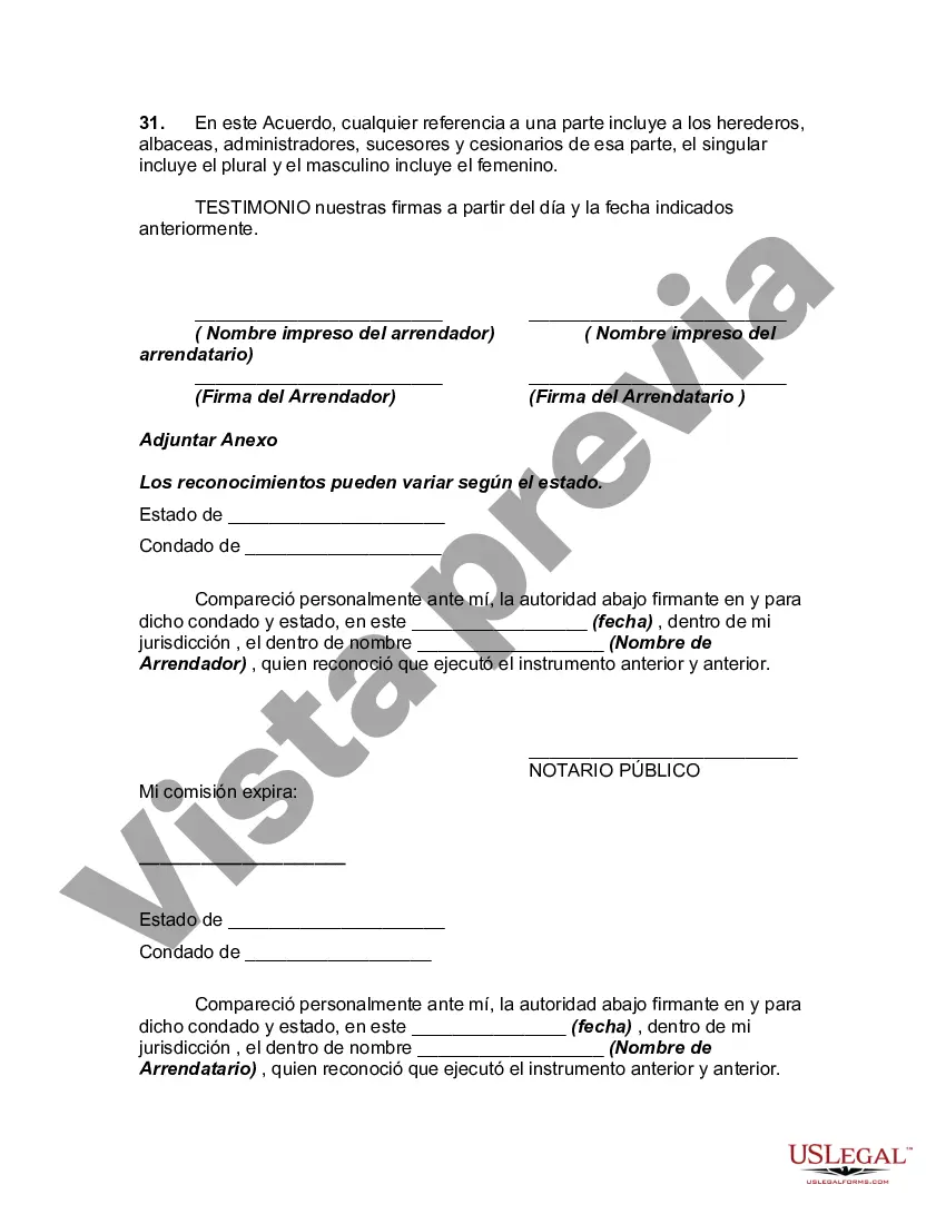 Preview Arrendamiento de Local Comercial en Zona Industrial o Entorno con Renuncia y Asunción de Riesgo