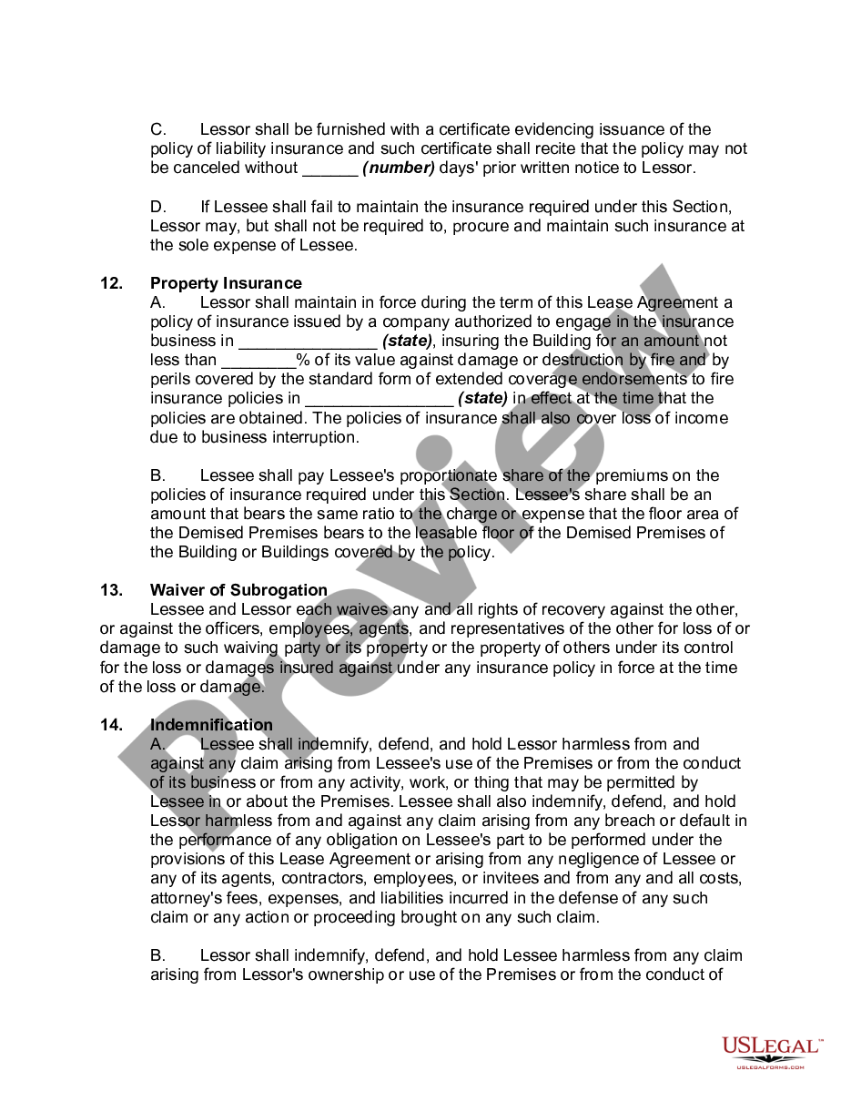 page 4 Lease of Office, Warehouse, and Light Manufacturing Space preview