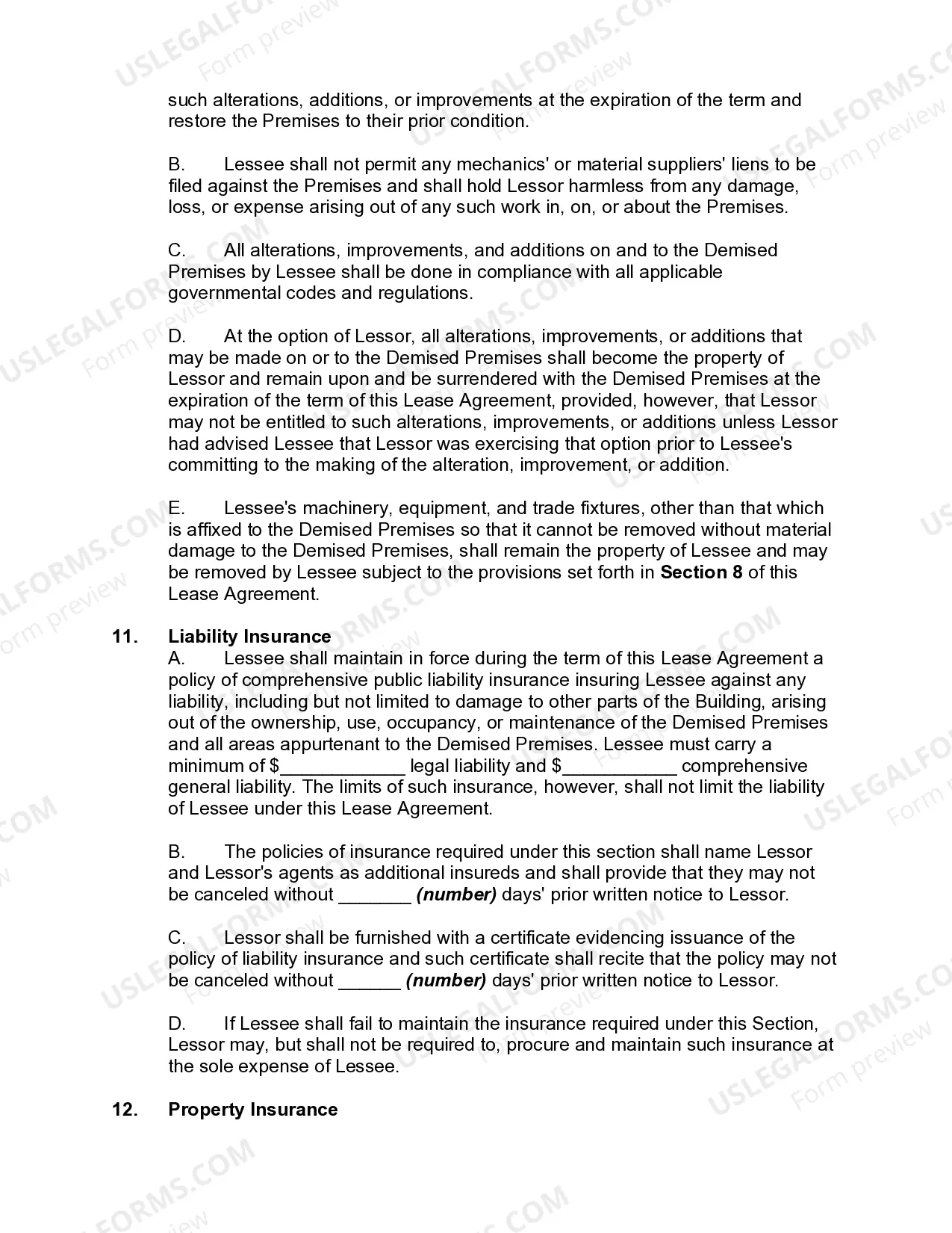 Preview Lease of Office, Warehouse, and Light Manufacturing Space
