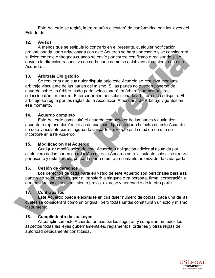 Preview Contrato de Servicio de Home Staging Parcial - Alquiler de Decoración y Complementos