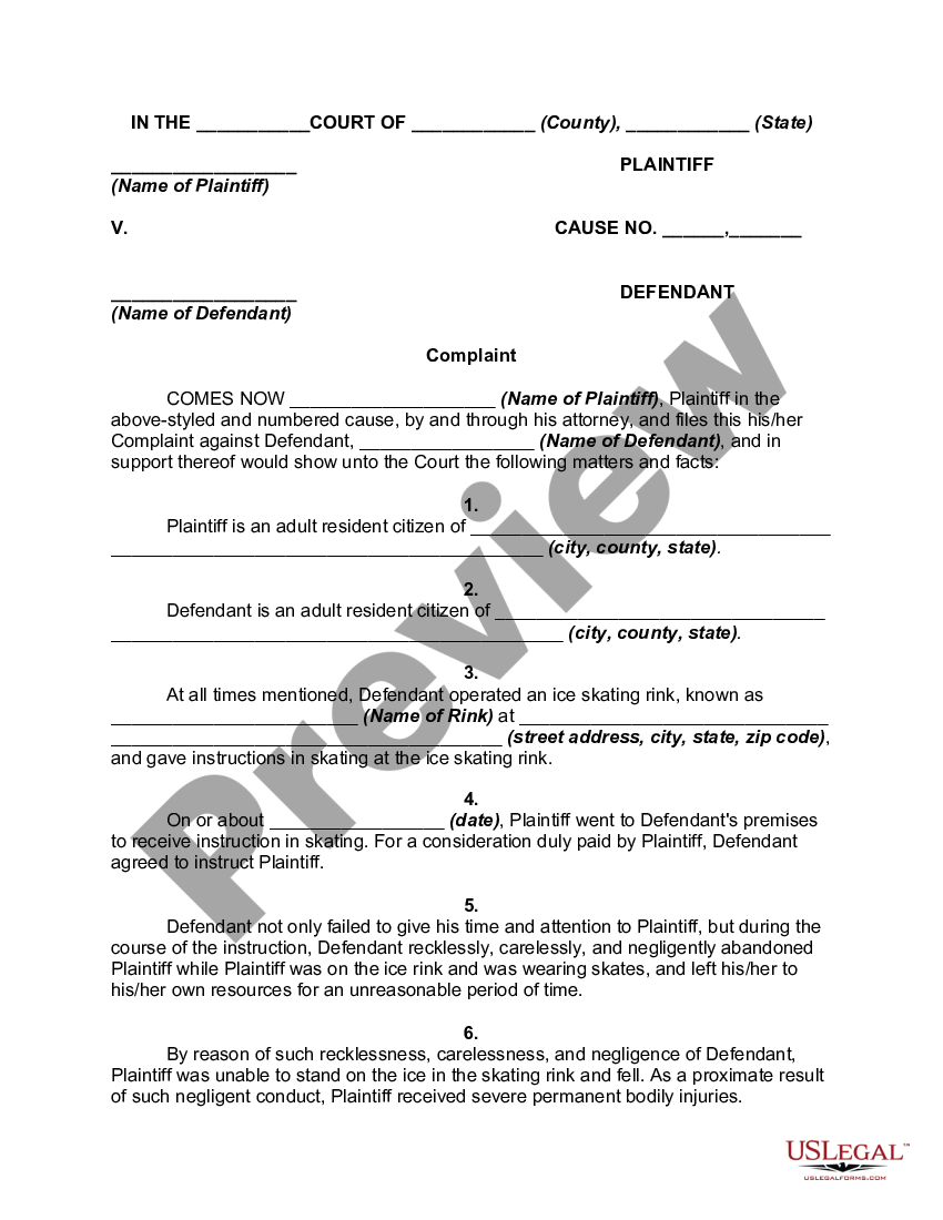 Complaint For Recovery Of Personal Property | US Legal Forms