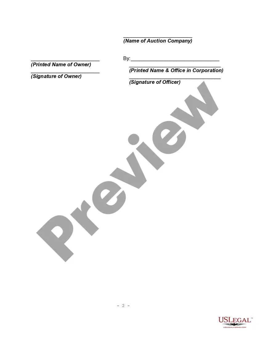 Get Agreement to Auction Property in a Storage Unit Preview Agreement to Auction Property in a Storage Unit