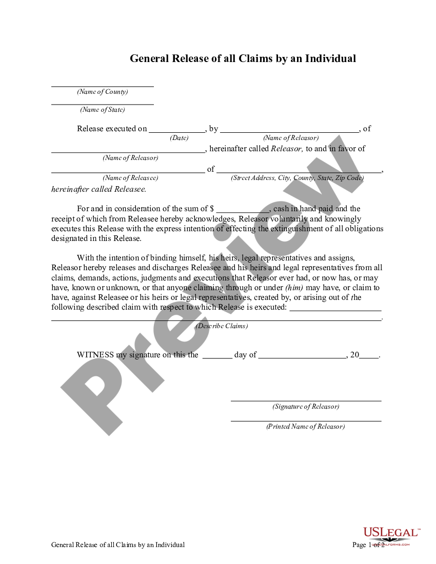 new-york-general-release-of-all-claims-by-an-individual-release-of-all-claims-form-us-legal