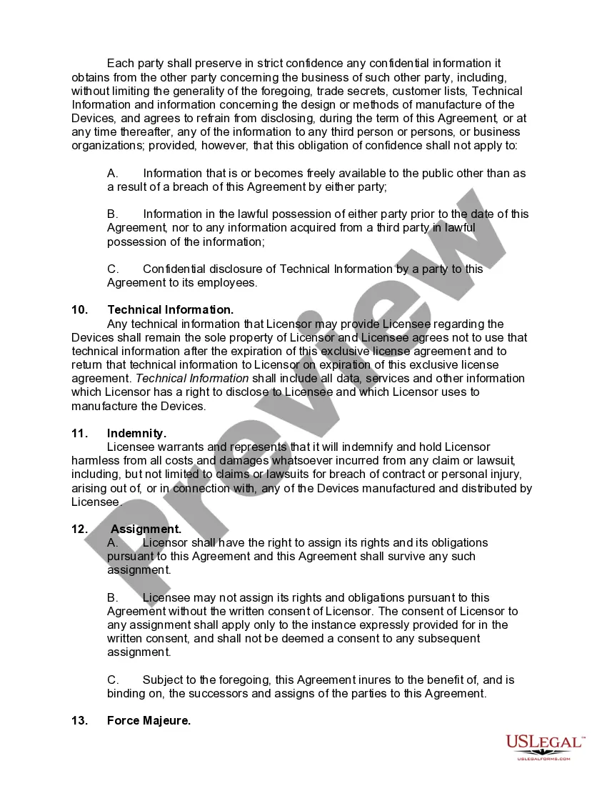 Preview Strategic Partnership Agreement Dealing with an Exclusive License Agreement - Exclusivity