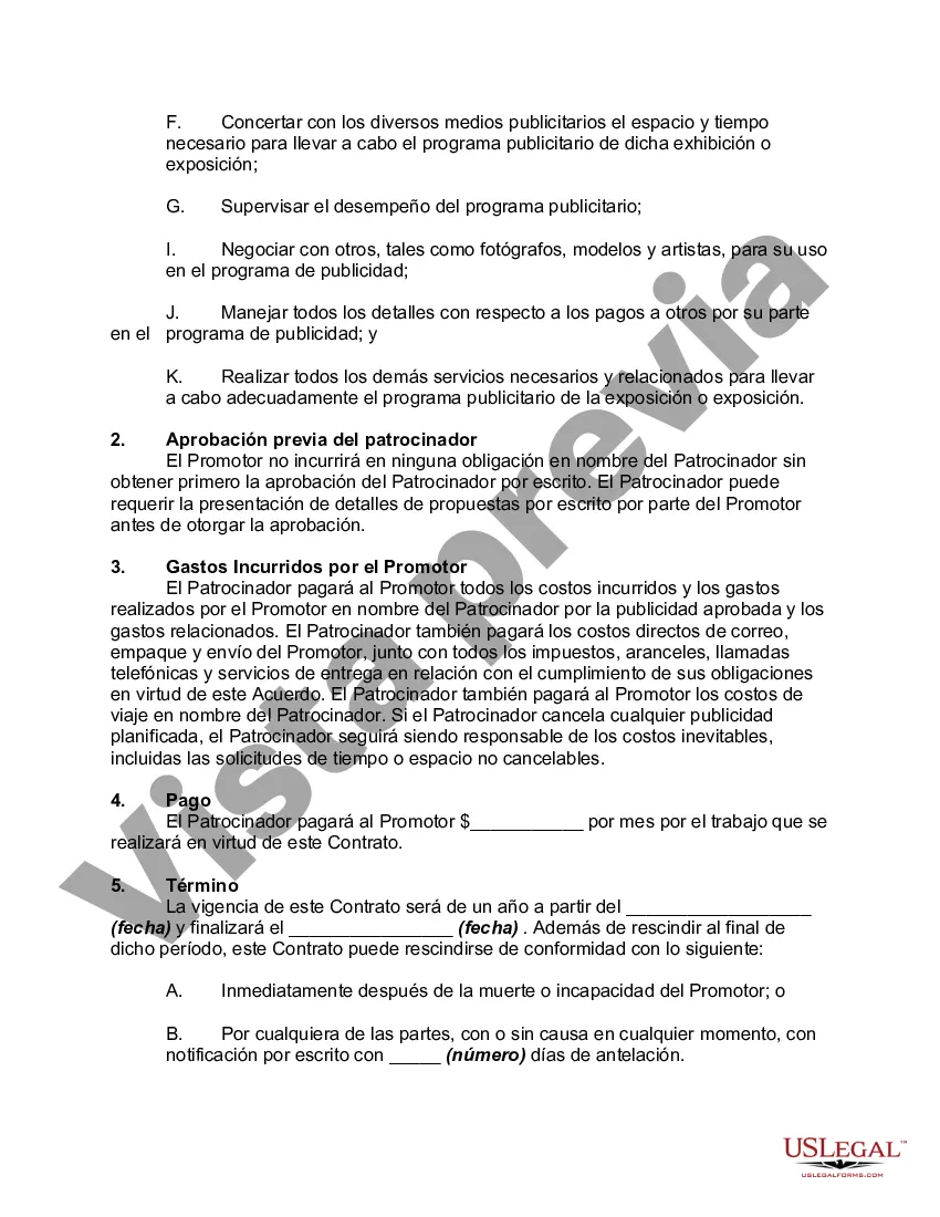 Preview Acuerdo de Mercadeo y Promoción