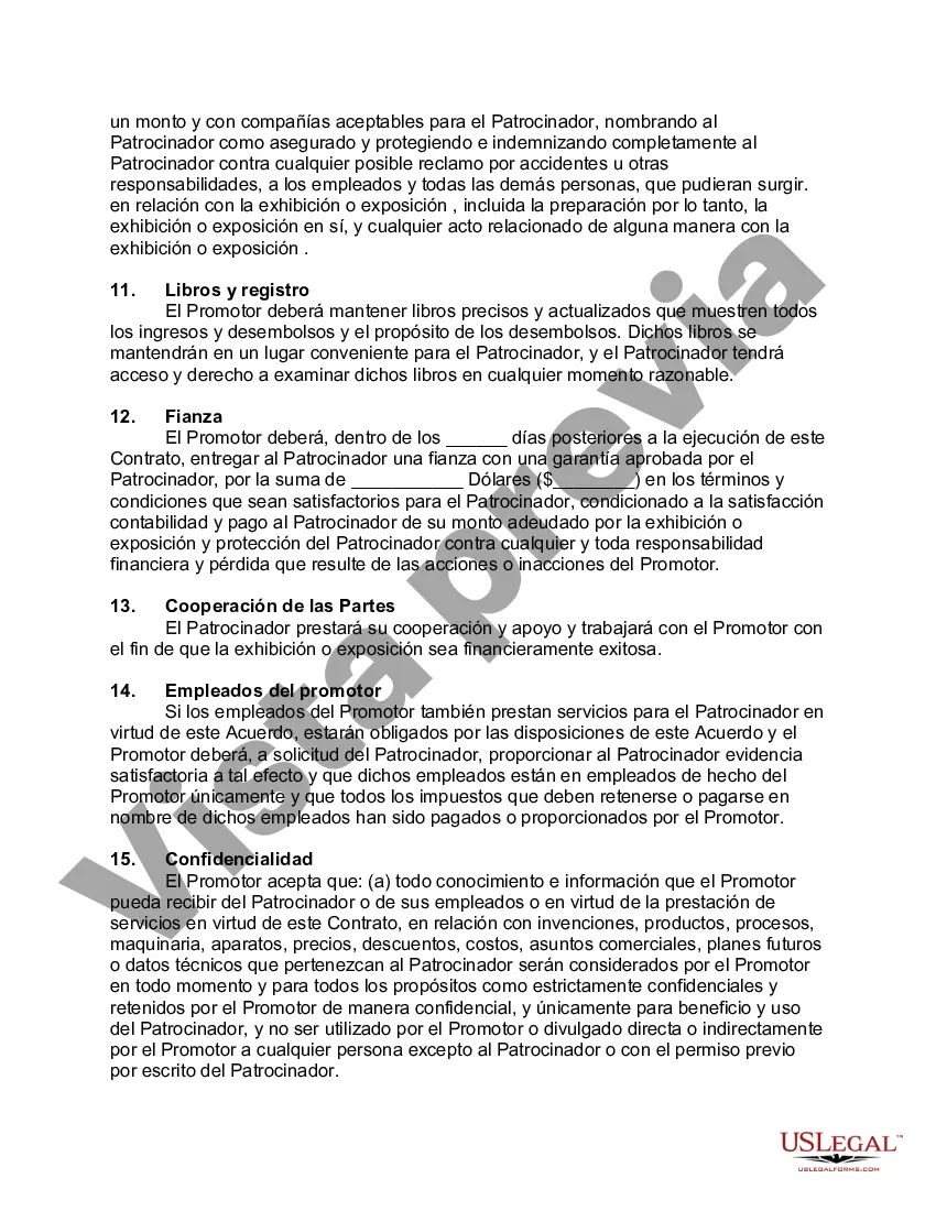 Preview Acuerdo de Mercadeo y Promoción