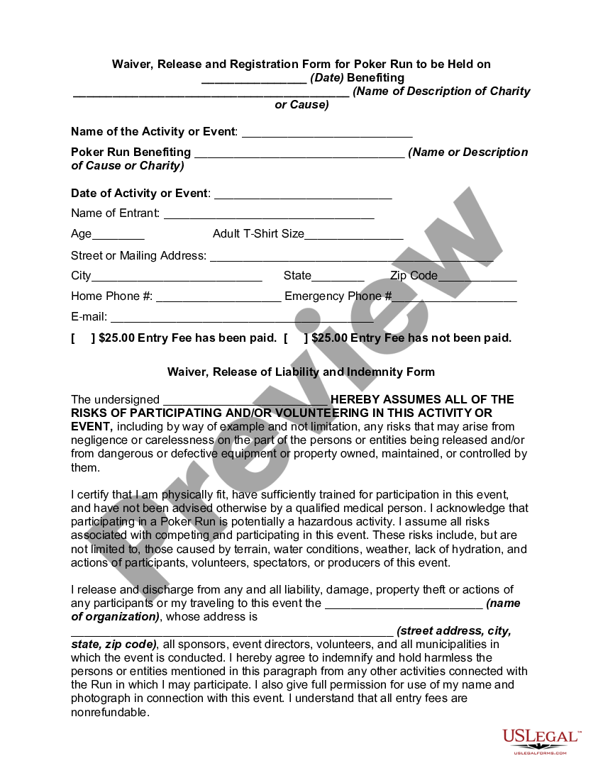 Mecklenburg North Carolina Waiver Release And Registration Form For