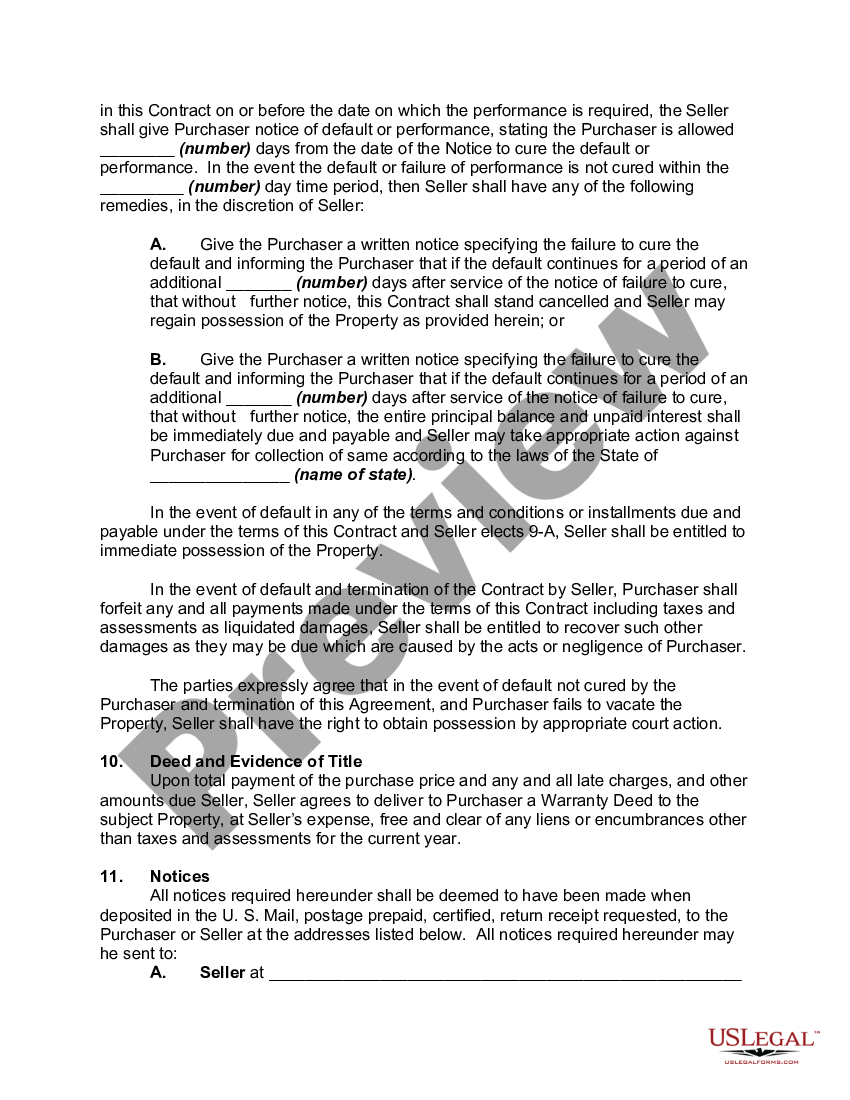 deed of assignment of contract to sell