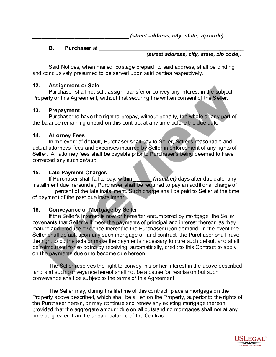 page 4 Contract for Deed preview