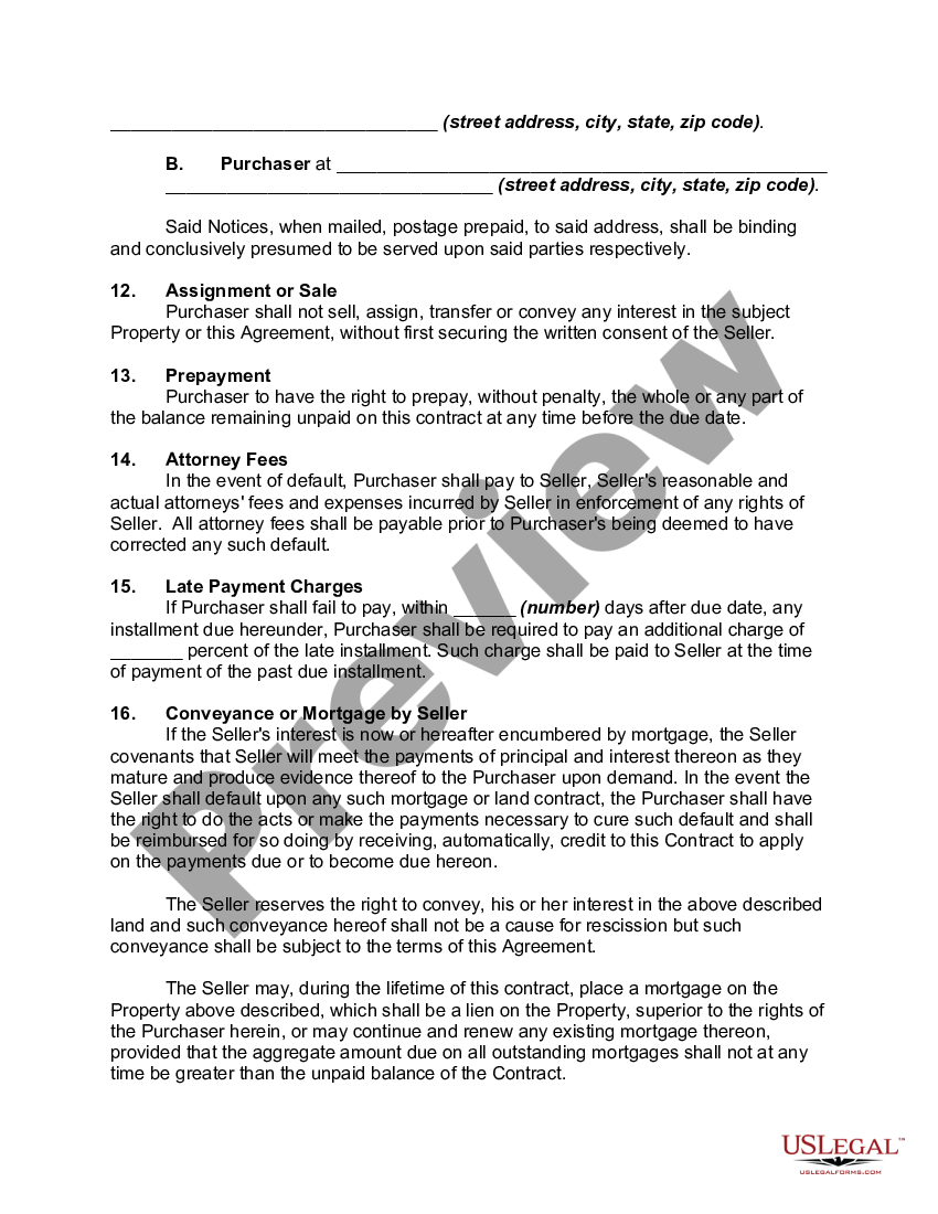 Contract for Deed Contract Deed US Legal Forms