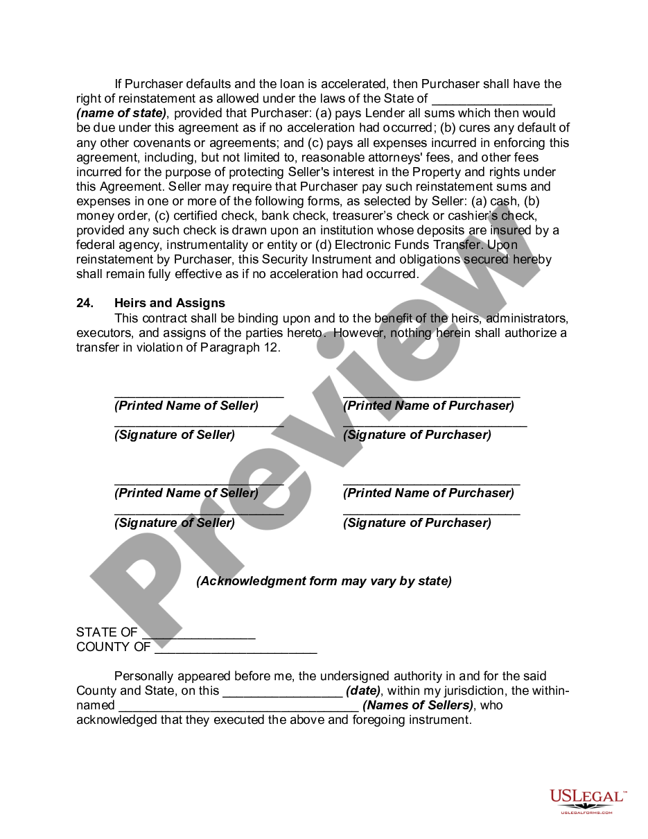 page 6 Contract for Deed preview