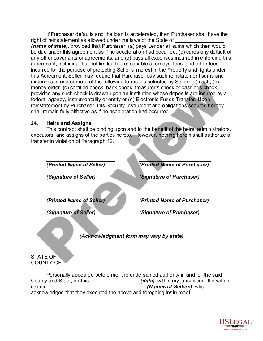 Contract for Deed Contract Deed US Legal Forms