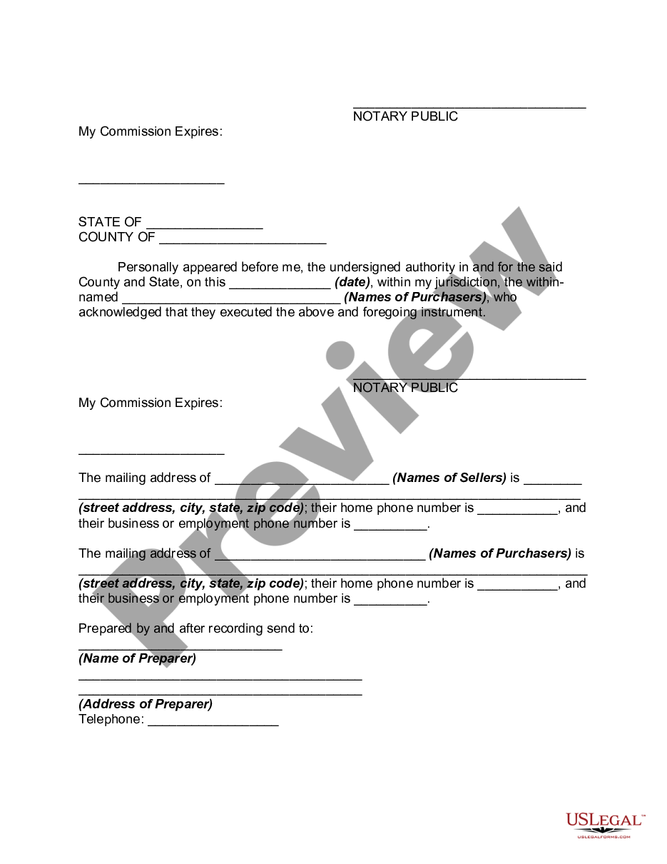 page 7 Contract for Deed preview