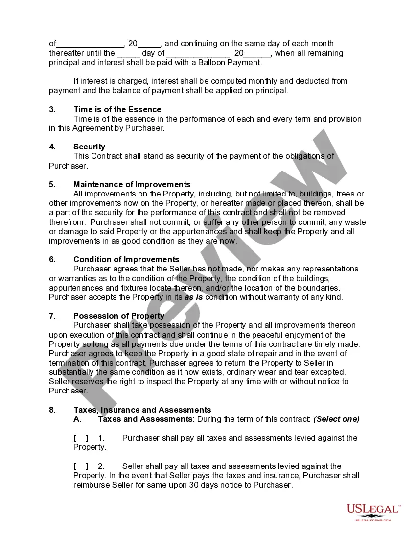 Get Contract for Deed Preview Contract for Deed