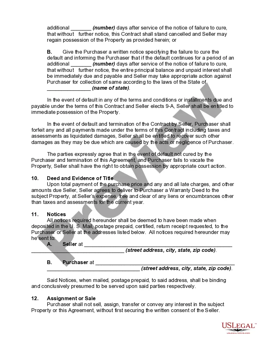 Get Contract for Deed Preview Contract for Deed