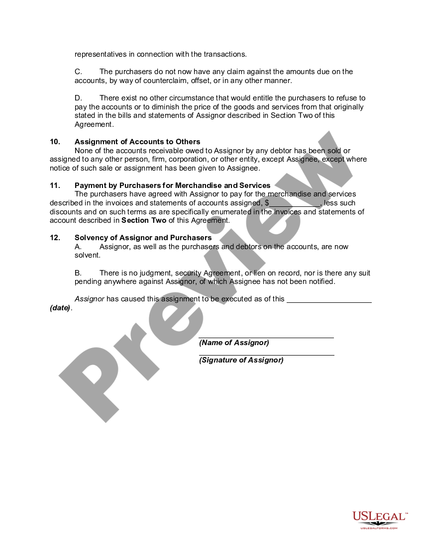 accounts receivable assignment agreement