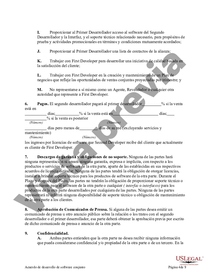 Preview Acuerdo de desarrollo de software conjunto