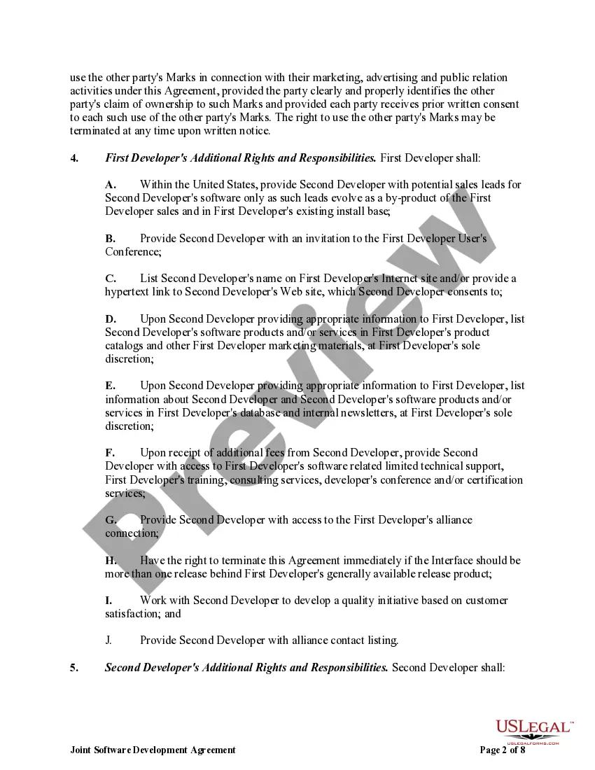 Get Joint Software Development Agreement Preview Joint Software Development Agreement