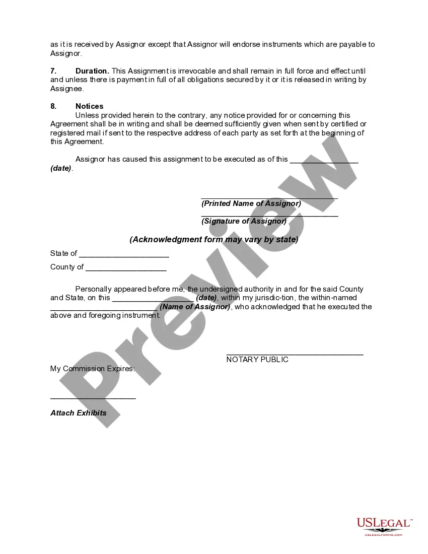 Get Assignment of Rents by Lessor Preview Assignment of Rents by Lessor