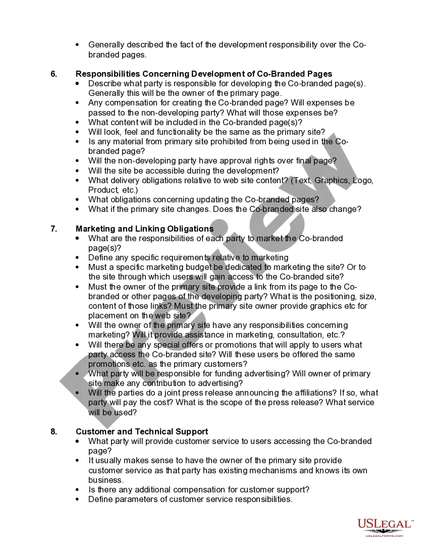 Get Checklist for Co-Branding Agreements Preview Checklist for Co-Branding Agreements