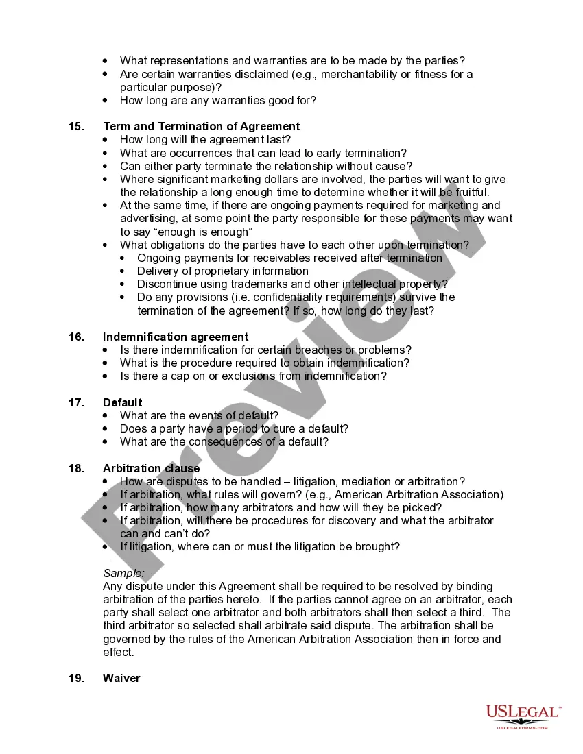 Get Checklist for Co-Branding Agreements Preview Checklist for Co-Branding Agreements