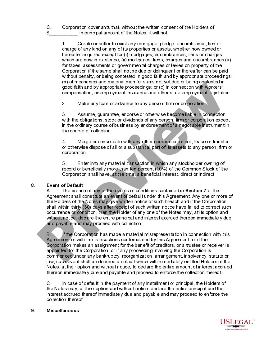 Convertible Note Agreement Convertible Note Agreement Sample US