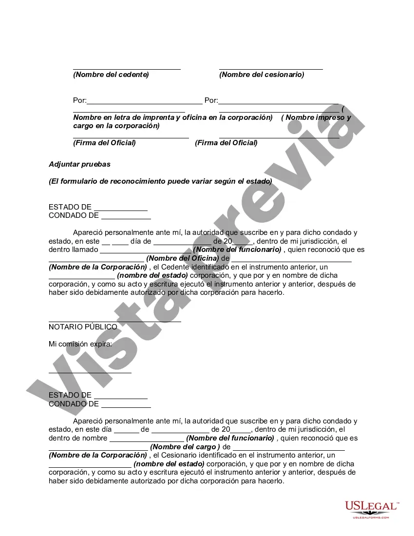 Preview Notificación de confirmación de asignación de derechos de autor