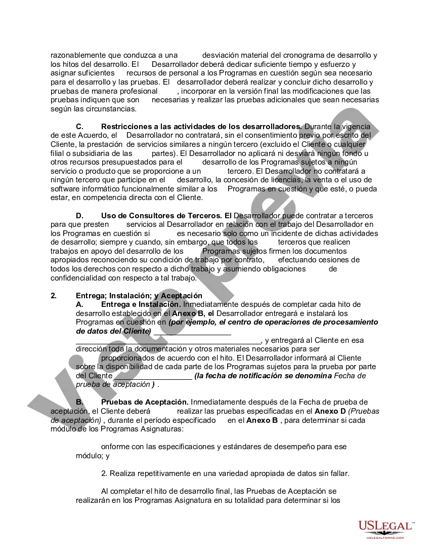 Preview Acuerdo para el desarrollo de software según especificaciones