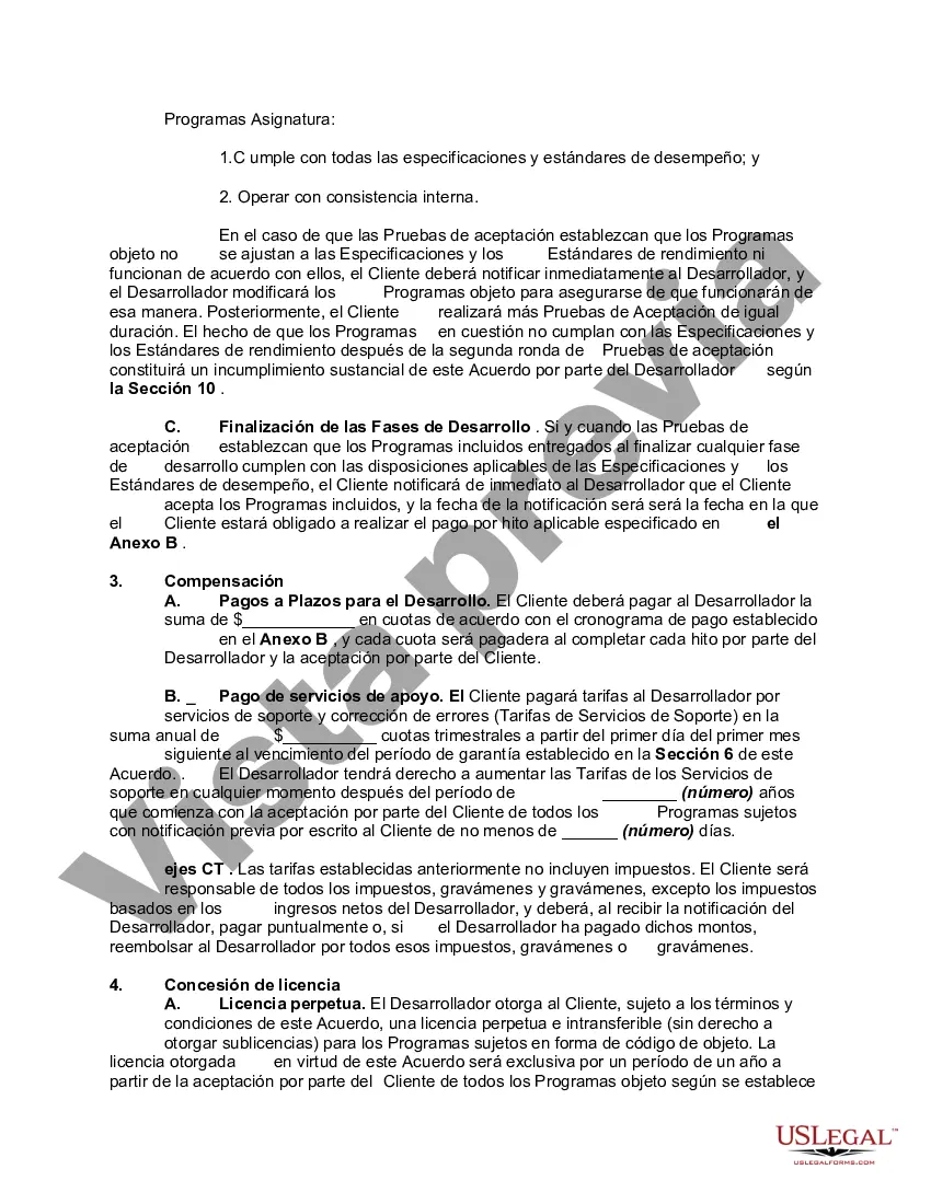 Preview Acuerdo para el desarrollo de software según especificaciones