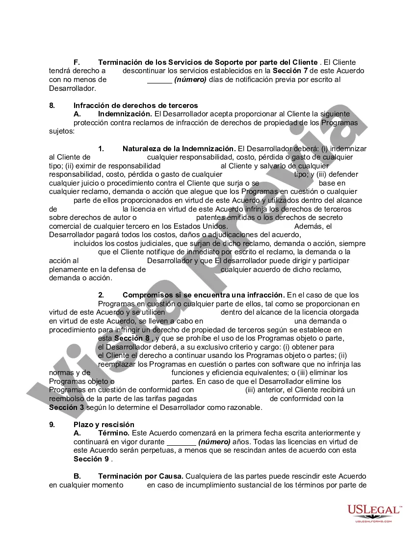 Preview Acuerdo para el desarrollo de software según especificaciones