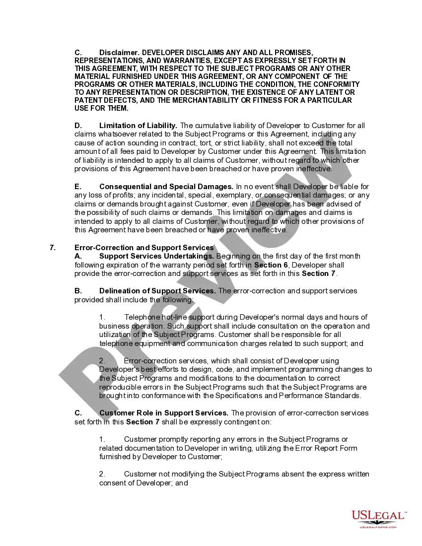 Get Agreement for Development of Software to Specifications Preview Agreement for Development of Software to Specifications