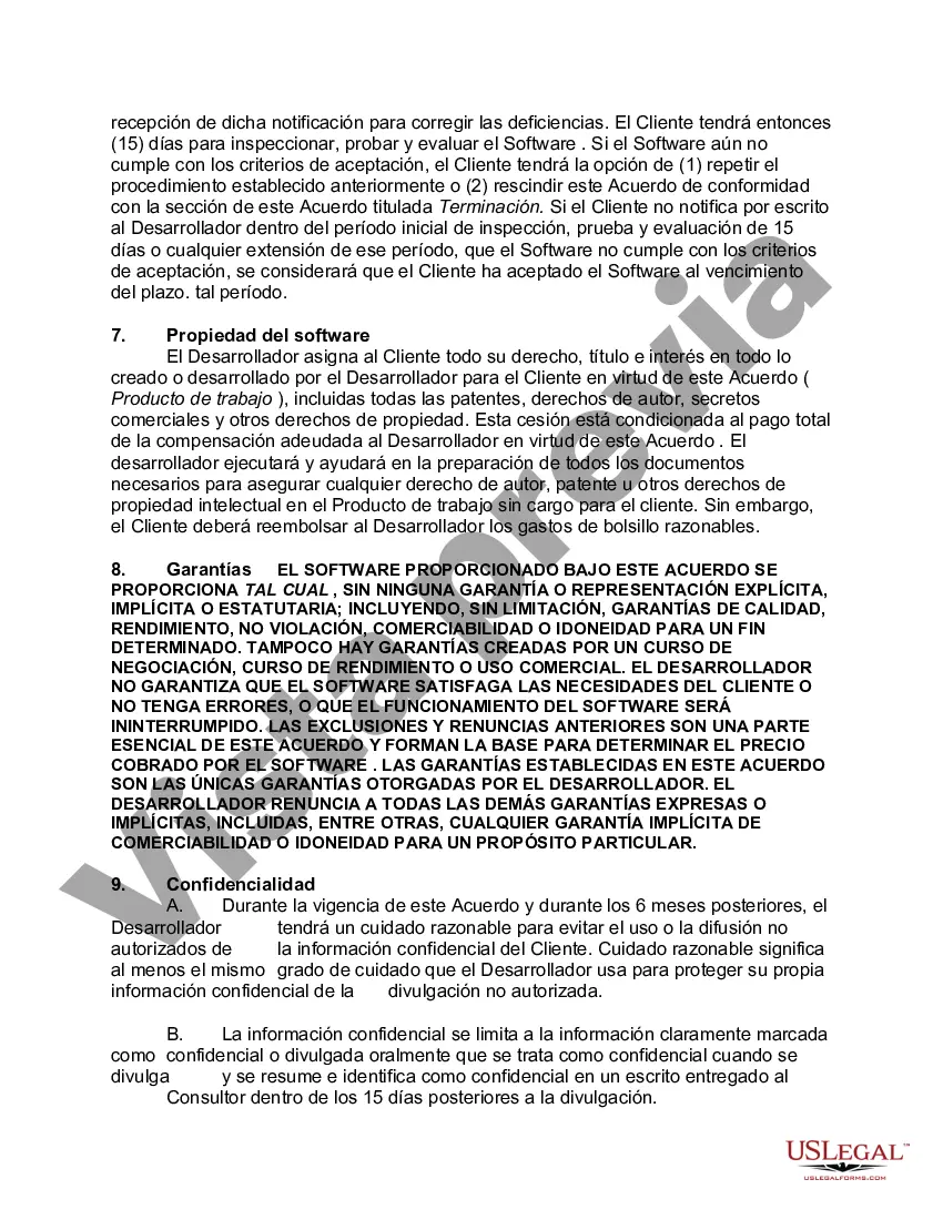 Get Acuerdo de desarrollo de software personalizado Preview Acuerdo de desarrollo de software personalizado