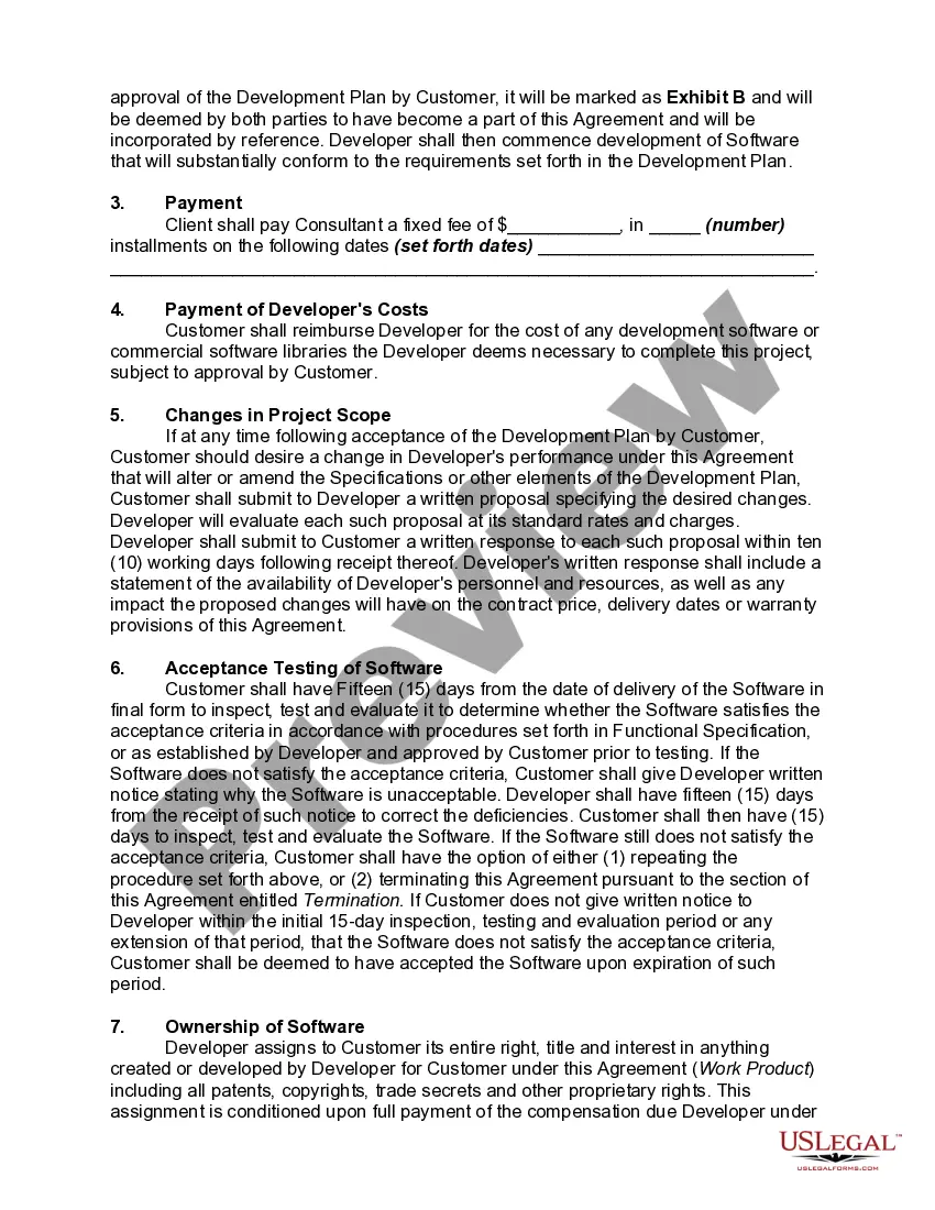 Get Custom Software Development Agreement Preview Custom Software Development Agreement