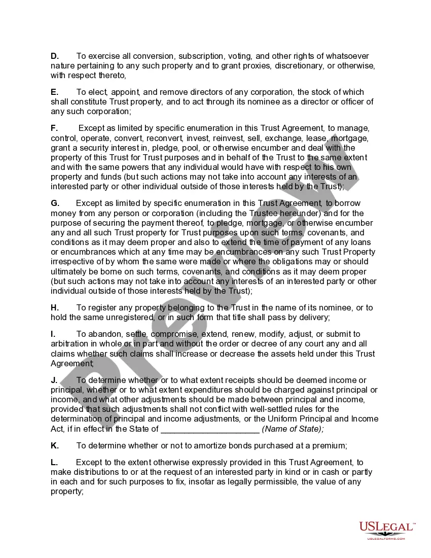 Preview Blind Trust Agreement