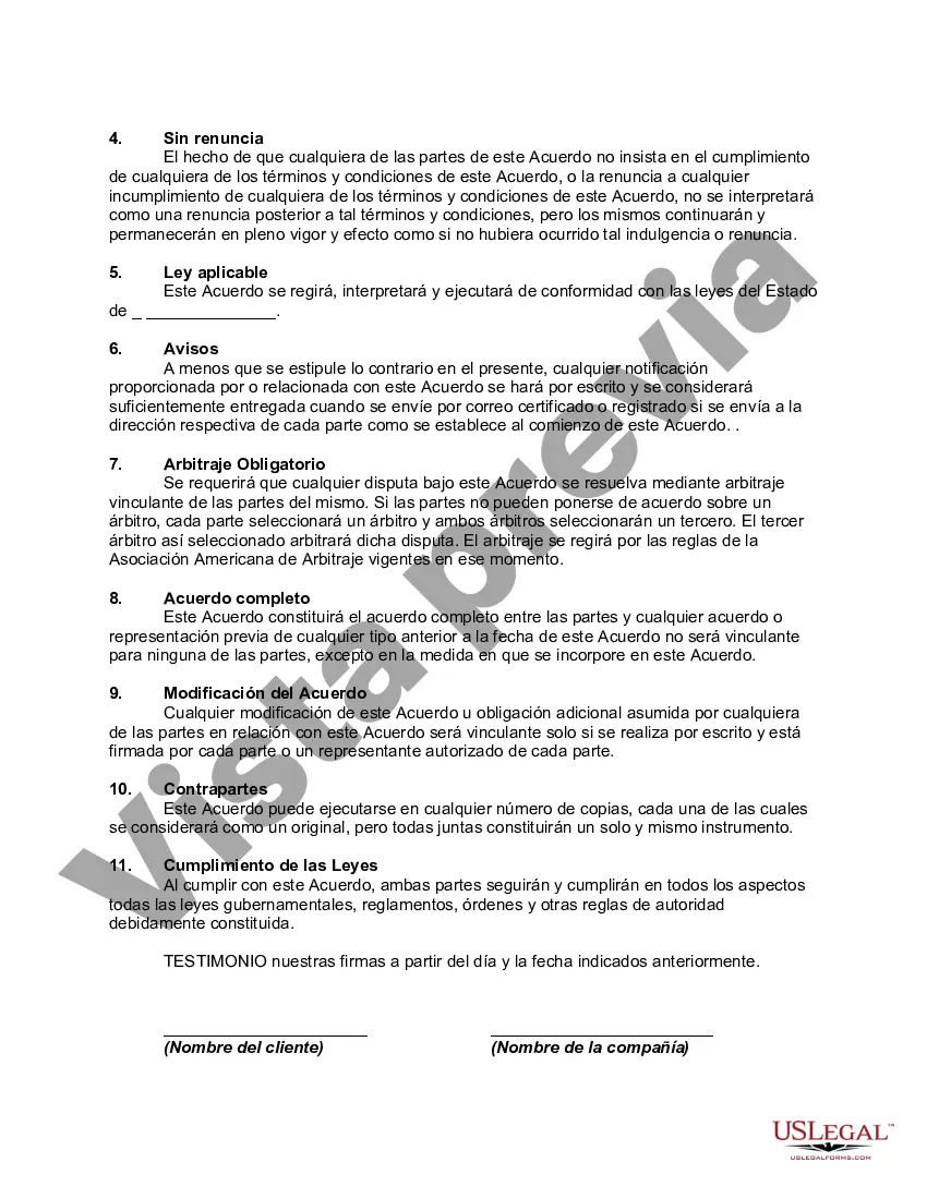 Preview Acuerdo de confidencialidad del cliente