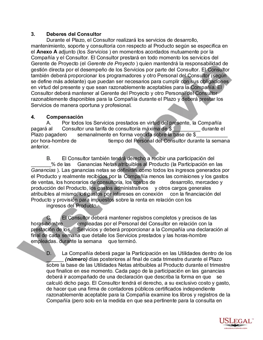 Preview Acuerdo de consultor con participación en los ingresos del software