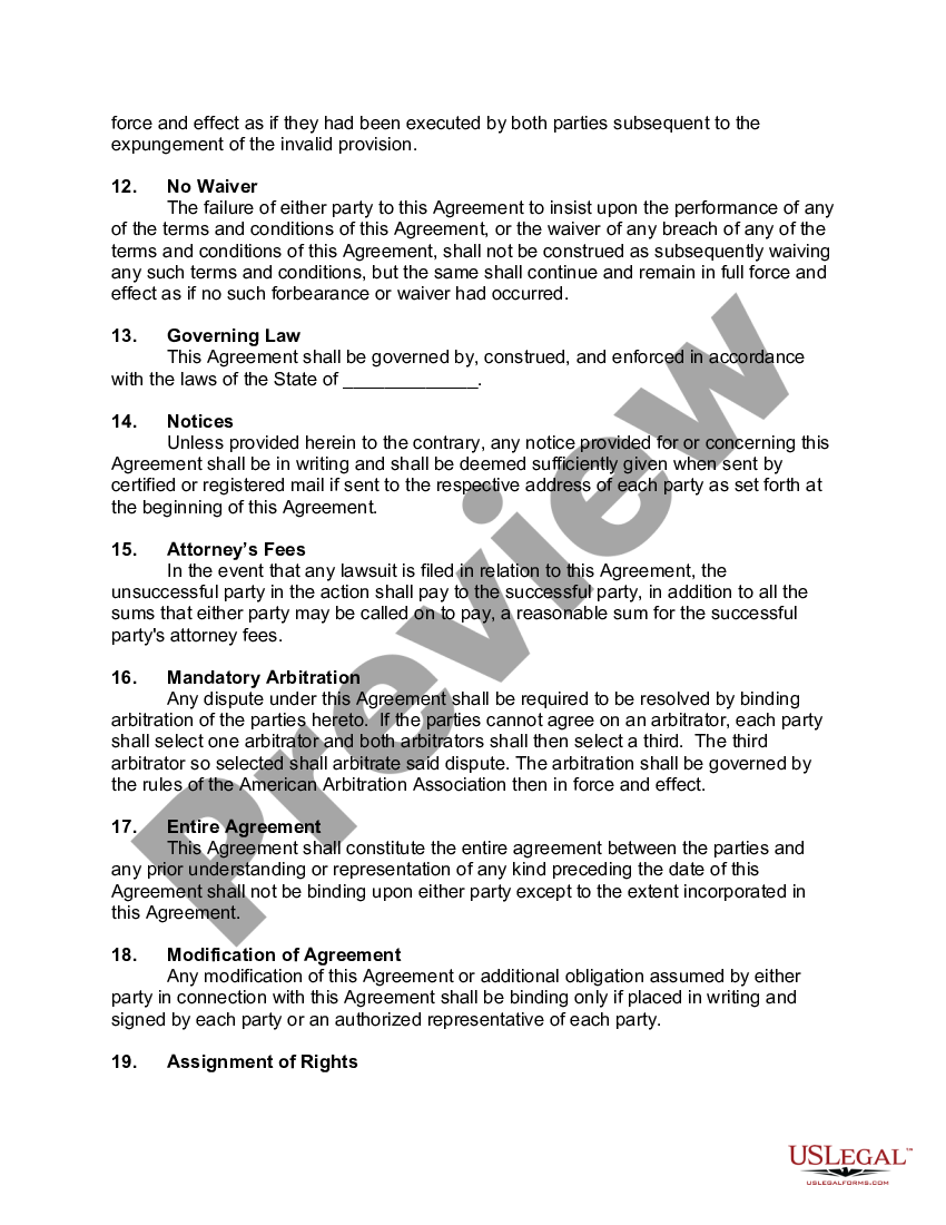 proprietary rights assignment agreement