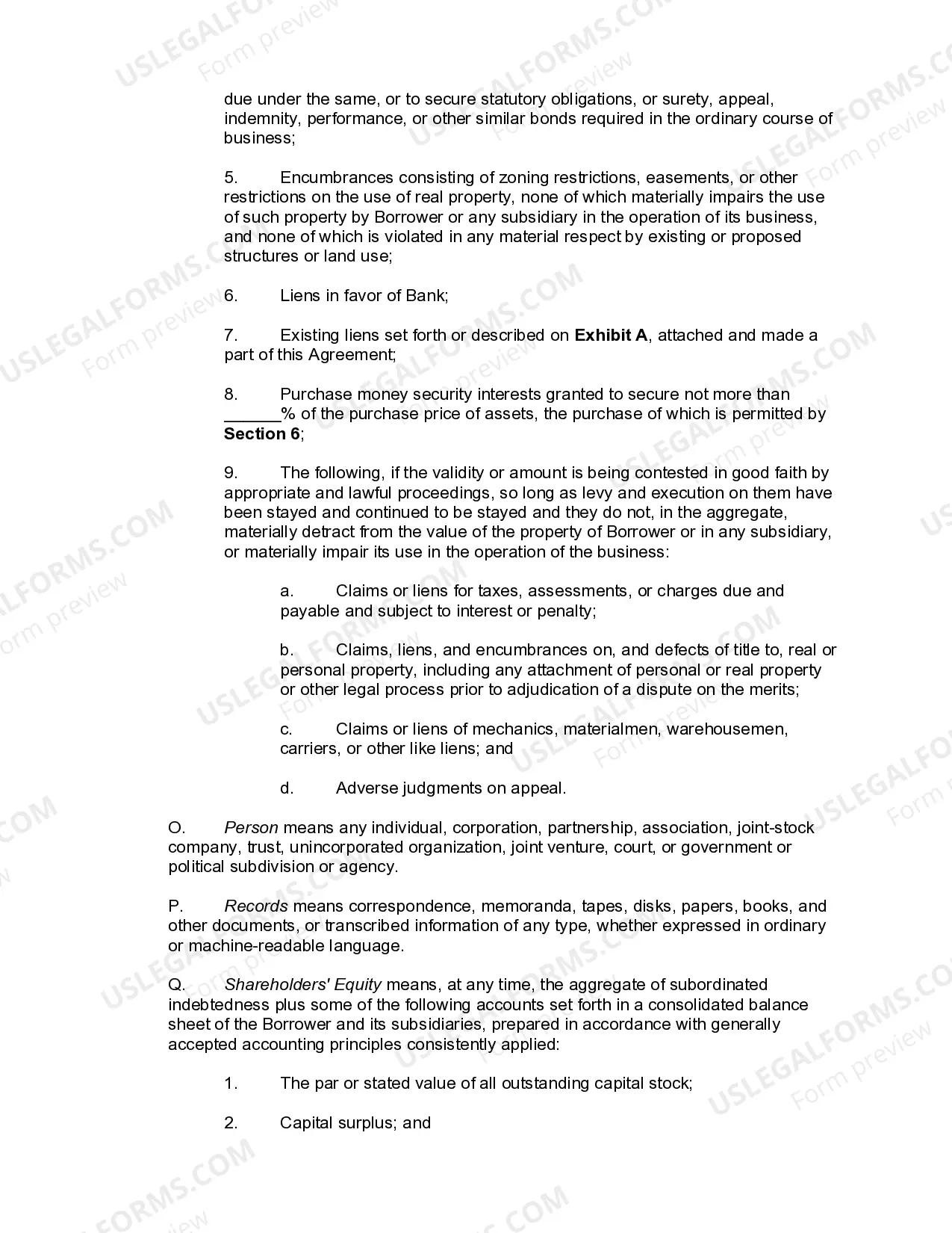 Preview Term Loan Agreement between Business or Corporate Borrower and Bank