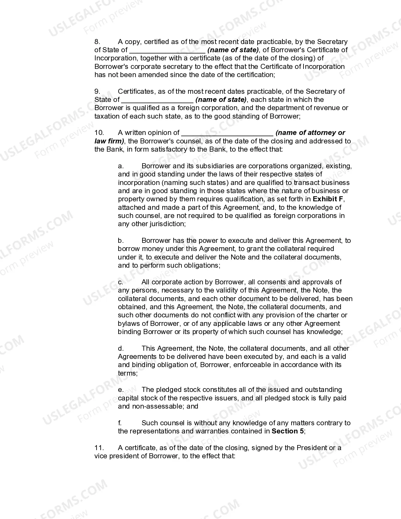 Preview Term Loan Agreement between Business or Corporate Borrower and Bank