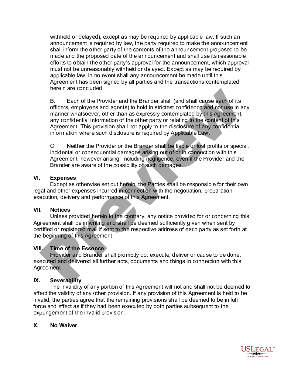 page 4 Co-Branding Agreement preview