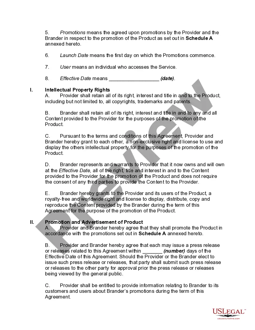 Preview Co-Branding Agreement