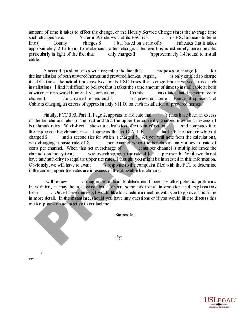 Preview Sample Letter for FCC 393