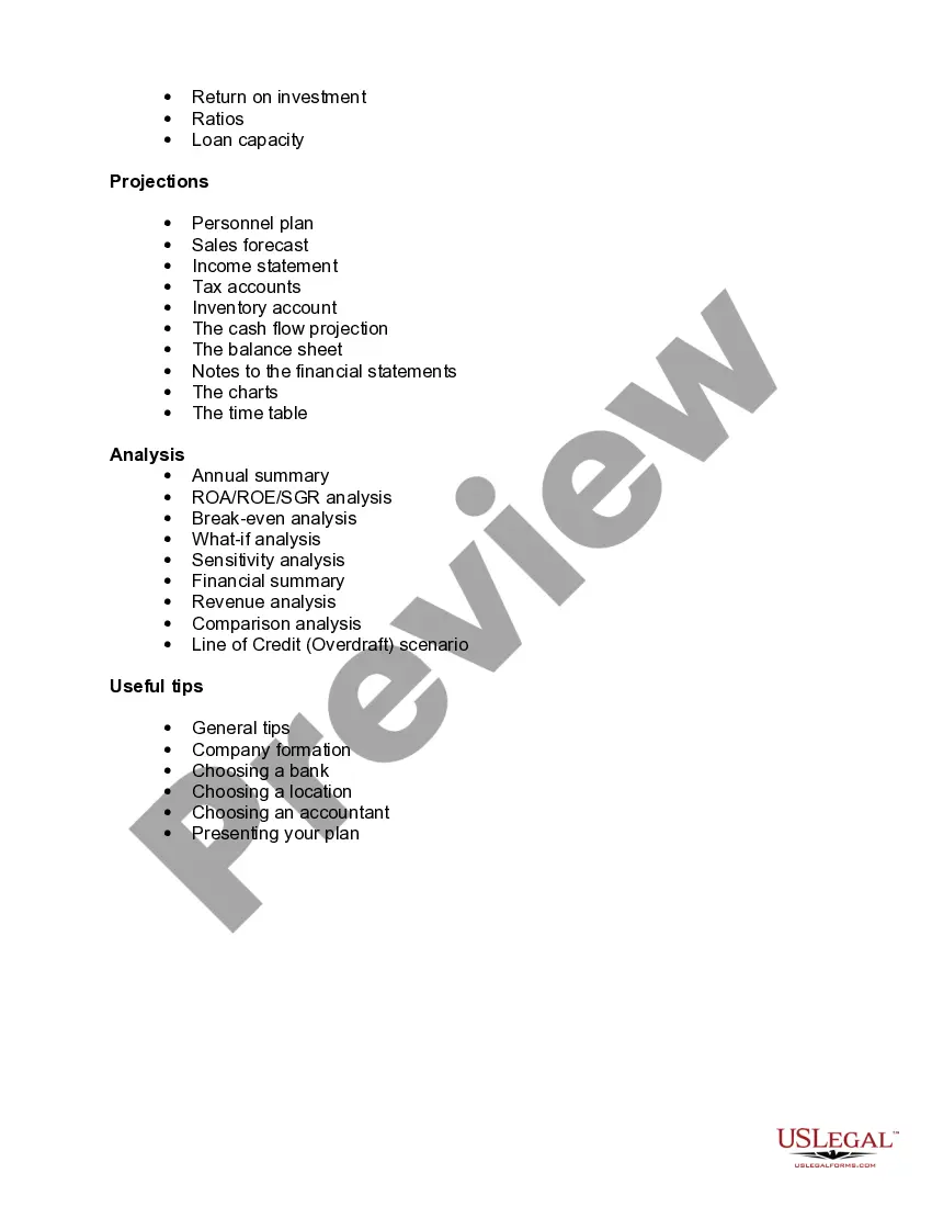 Preview Restaurant Business Guide Outline