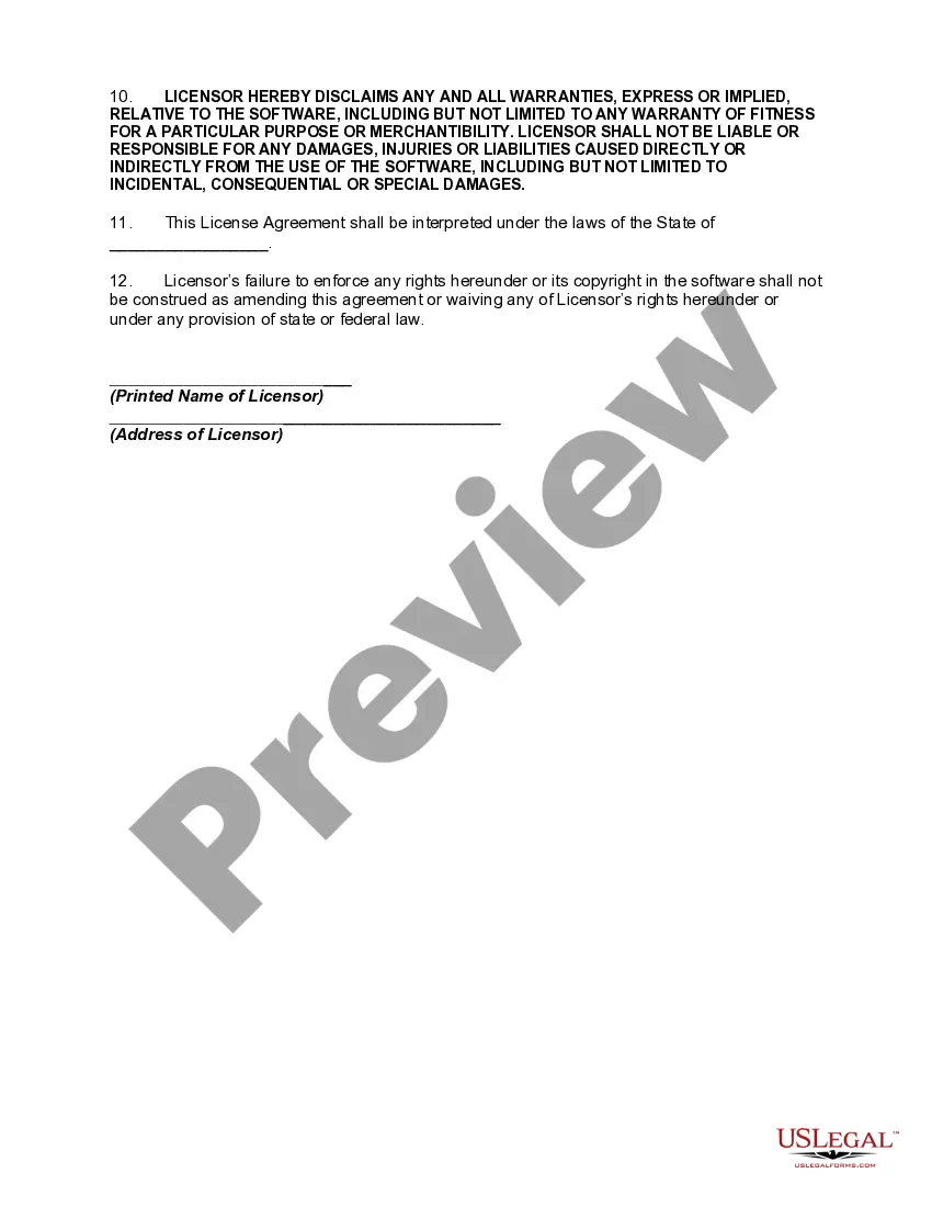 Preview Freeware License Terms