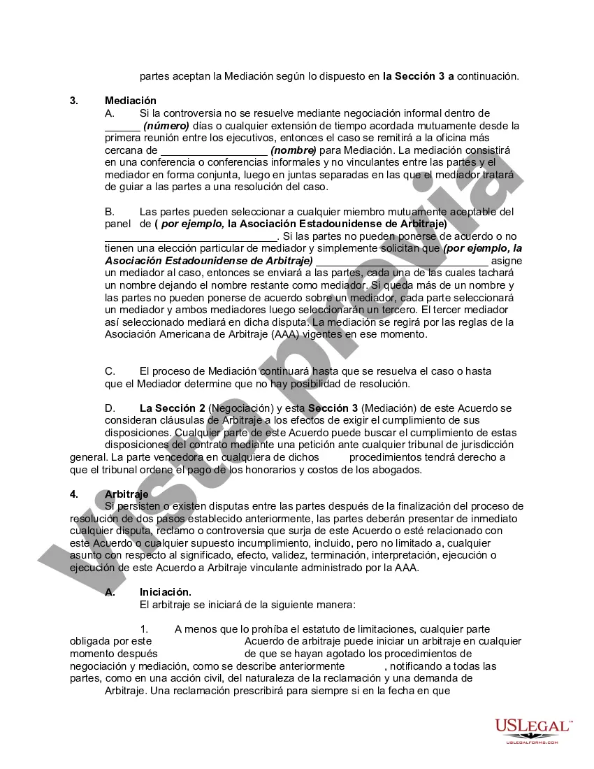 Preview Acuerdo de Mediación y Arbitraje