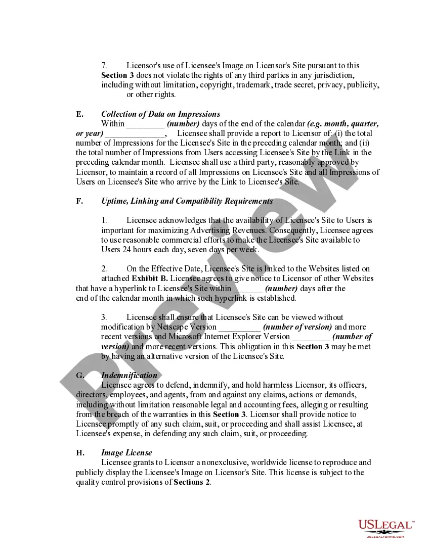 Preview Website Linking Agreement