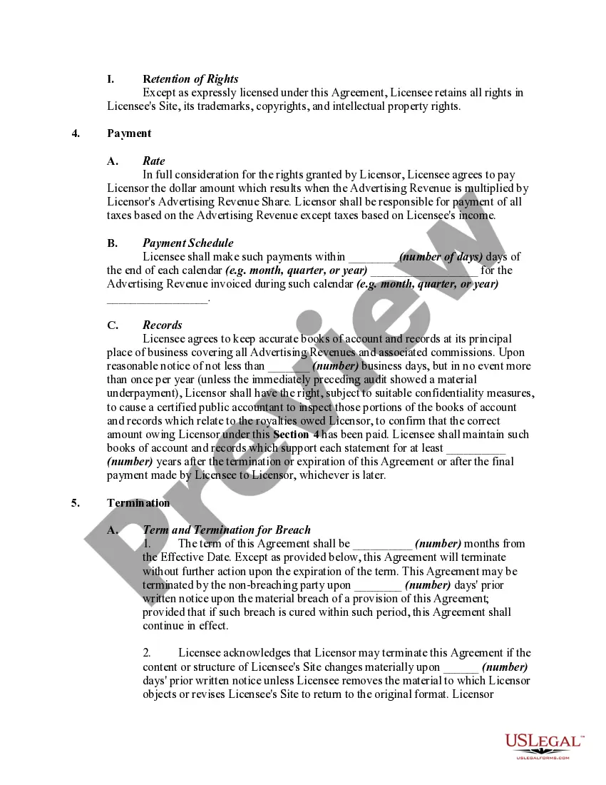 Preview Website Linking Agreement