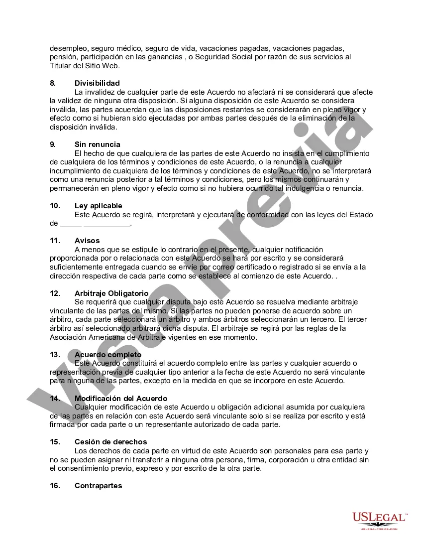 Preview Acuerdo de asociación de contenido web