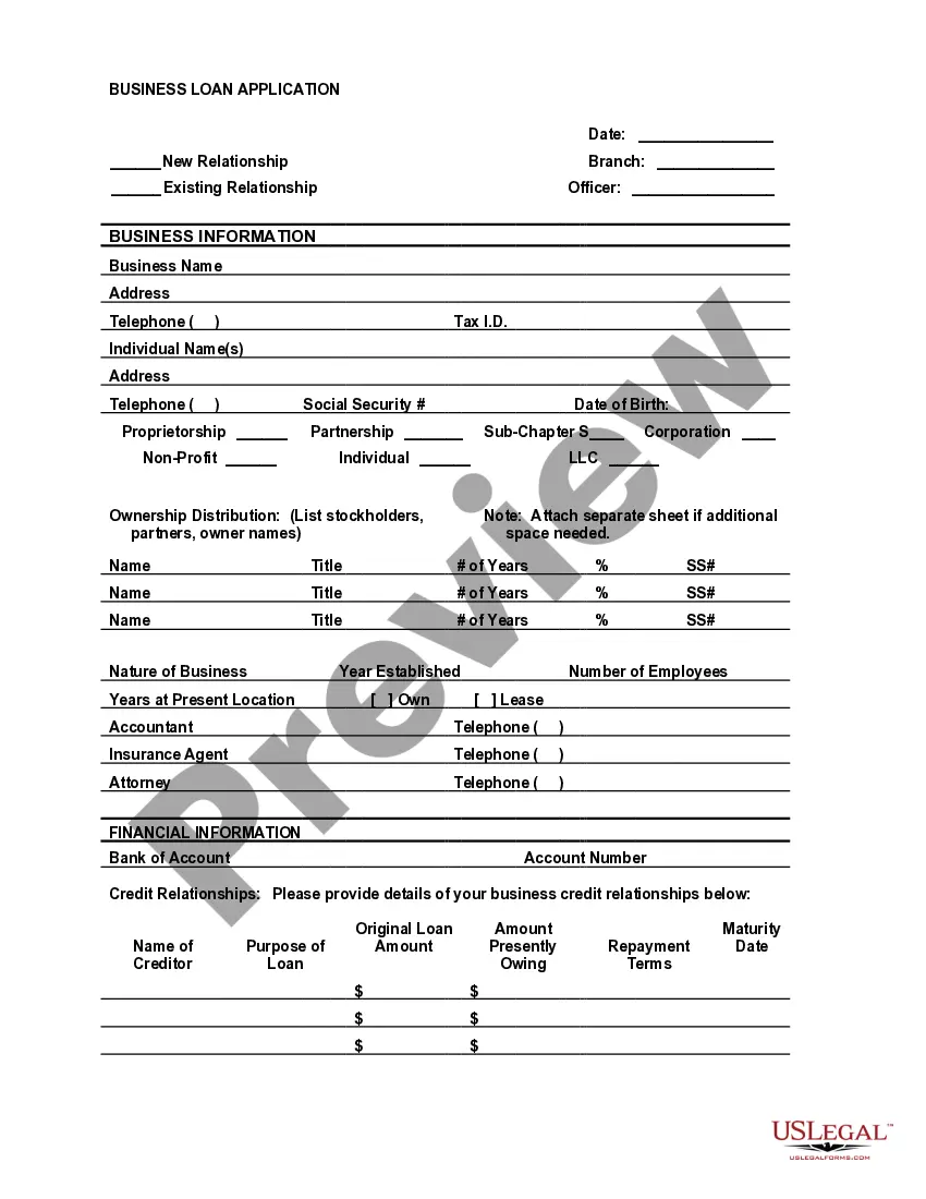 Get Bank Loan Application Form and Checklist - Business Loan Preview Bank Loan Application Form and Checklist - Business Loan