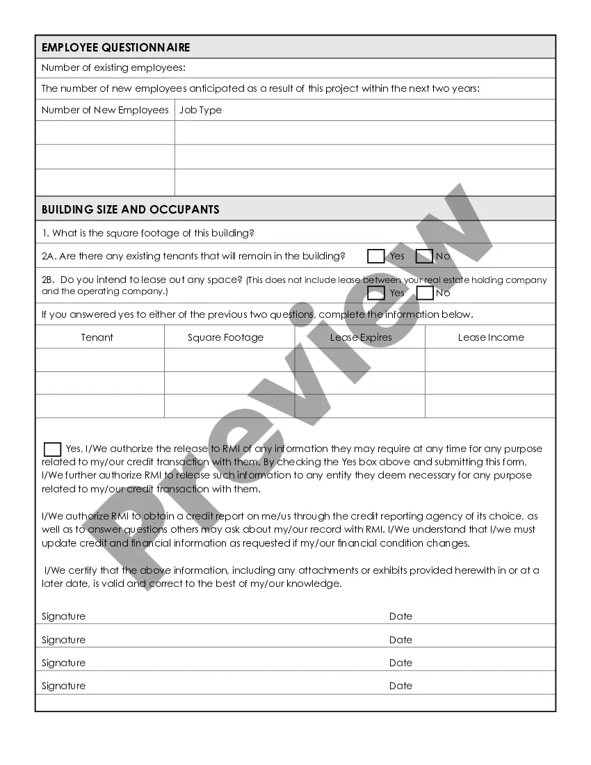 Preview Small Business Administration Loan Application Form and Checklist